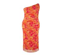 Trendyol Curve Vestido amarillo / naranja / melocotón / rosa oscuro 48 amarillo / naranja / melocotón / rosa oscuro