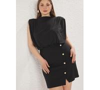 Trendyol Curve Vestido negro 46 negro