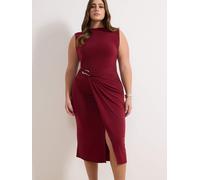 Trendyol Curve Vestido rojo oscuro 50 rojo oscuro