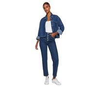 Trendyol Damen Gerade Mama Hohe Taille Jeans, Jeans De Las Mujeres, Dark Blue,