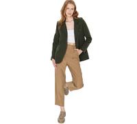 Trendyol Damen Regular Zweireihig Plain Webstoff Blazer Abrigo, Khaki, 40 De Las Mujeres