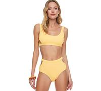 Trendyol Detalles Estructurados de Cintura Alta en el Bikini Parte Inferior, Naranja, 34 para Mujer