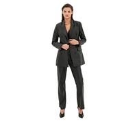 Trendyol Detalles Negro Black Pocket-Chaqueta Tipo Blazer de Piel sintética, Color, 38 para Mujer