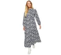 Trendyol Dress-Navy Blue-A-Line Vestido, Azul Marino, 38 para Mujer