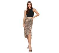 Trendyol Falda de Punto Acampanada para Mujer, Camellos, M