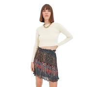 Trendyol Falda Estampada, Verde, 36 para Mujer