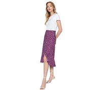 Trendyol Falda Frita Multicolores, Morado, M para Mujer