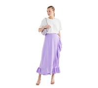 Trendyol Faldas modestas Tejidas Regulares para Mujer, Morado (, 38