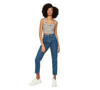 Trendyol Indigo High Waist Mom Jeans, Jeans De Las Mujeres, Indigo, 42