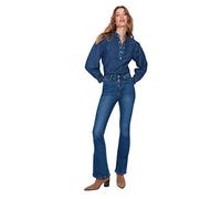 Trendyol Jeans Acampanados, Azul, 62 para Mujer