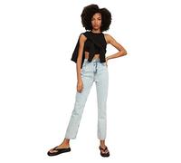 Trendyol Jeans Acampanados y de Cintura Alta para Mujer, Azul, 42