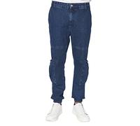 Trendyol Jeans de Cintura Normal para Hombre Joven, Azul Marino, 90