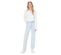 Trendyol Jeans de Pierna Ancha de los años 90 para Mujer, Azul Claro, 42