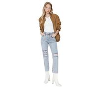 Trendyol Jeans Rectos para Mujer, Azul, 38 FR/ES (Talla Fabricante 36)