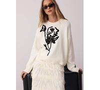 Trendyol Jersey beige claro / negro L beige claro / negro