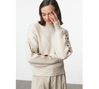 Trendyol Jersey crema M crema