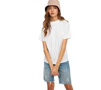 Trendyol Knitted T-Shirt with Upright Collar Camisa, White, XS para Mujer