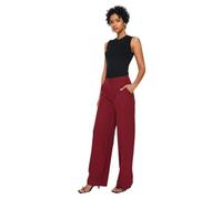 Trendyol Lacivert Straight Pants Boxer Niño Mujer, Borgoña, 30
