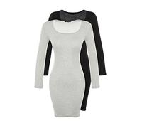 Trendyol Mini Bodycon Fitted Dress, Vestido,