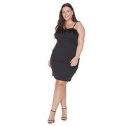 Trendyol Mini Bodycon Fitted Plus Size Dress Vestido, Negro, XXXXXL para Mujer