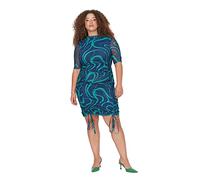 Trendyol Mini Bodycon Fitted Plus Size Dress Vestido, Verde, 44 FR/ES para Mujer