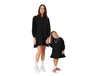 Trendyol Mini Shift Regular Dress Vestido, Negro, M para Mujer