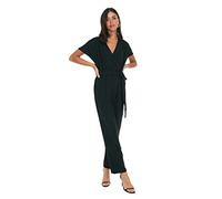 Trendyol Mono con Cuello en el Pecho, Negro, 44 para Mujer