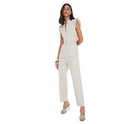 Trendyol Mono Tejido Liso para Mujer, Blanco, 36