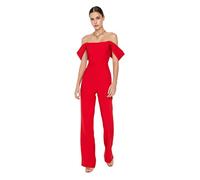 Trendyol Mono tejido liso para mujer, rosso, 66
