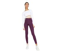 Trendyol Mr. Push-up Sports Tights Pantalones de Yoga, Plum, L De Las Mujeres