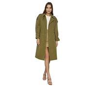 Trendyol Mujer Gabardina Tejida de Doble Botonadura, Caqui, 51