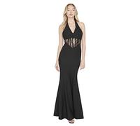 Trendyol Mujer Glam Maxi Shift Regular Fit Knit Vestido de Noche, Negro, 38
