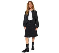 Trendyol Mujer Recta Midi Una Línea Una Línea Falda, Negro, 36