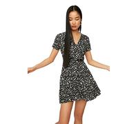 Trendyol Mujer Vestido de Punto de Corte Regular, Negro, S