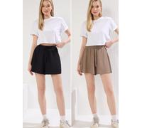 Trendyol Pantalón beige oscuro / negro 40 beige oscuro / negro