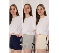 Trendyol Pantalón de pijama beige / navy / gris S beige / navy / gris