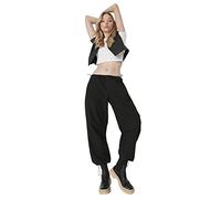 Trendyol Pantalones de Mezclilla de Pierna Ancha y Cintura Normal para Mujer, Negro, 60