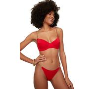 Trendyol Parte Inferior de Bikini Normal con Cintura Normal para Mujer, Rosso, 62