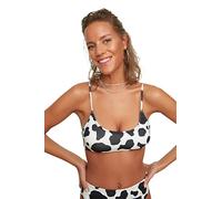 Trendyol Parte Superior de Bikini Volume V Detallada Top, Negro, 44 para Mujer