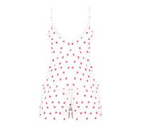 Trendyol Pijama de pantalón corto rojo / blanco XL rojo / blanco