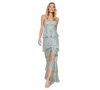 Trendyol Spitze Detailliertes Abendkleid & Abschlusskleid Vestido Formal de Noche, Mint, 38 De Las Mujeres