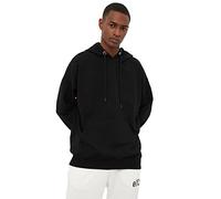 Trendyol Sudadera con Capucha Black Male Oversize, Negro, L para Hombre