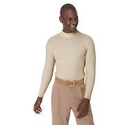 Trendyol Suéter Ajustado Liso de Cuello Alto Sudadera, Crudo, M para Hombre