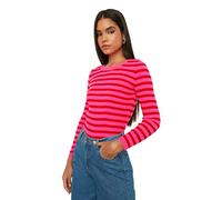 Trendyol Suéter de Punto básico Delgado con Cuello Redondo para Mujer, Rosso, M