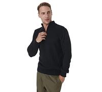 Trendyol Suéter Regular Liso con Cuello Alto Sudadera, Azul Marino, M para Hombre