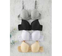 Trendyol Sujetador chamois / gris claro / negro / blanco 75xB chamois / gris claro / negro / blanco