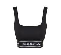Trendyol Sujetador deportivo negro / blanco XS negro / blanco