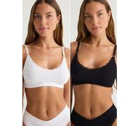 Trendyol Sujetador negro / blanco 75 negro / blanco