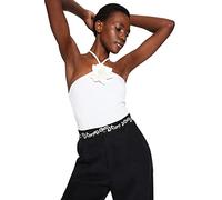 Trendyol Tejido Mujer Body de Punto Liso, Crudo, 38