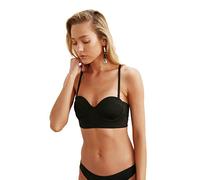 Trendyol Parte Superior de Bikini balenic Top, Negro, 38 para Mujer